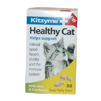 Helps to support natural good health, vitality and the immune system.  Kitzyme Healthy cat  is B-com