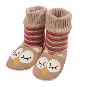 Unbranded Knitted Bootie Owl Slippers