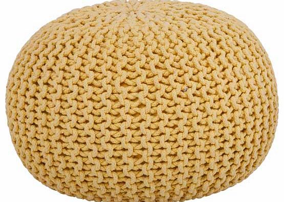 Unbranded Knitted Small Beanbag - Yellow