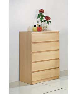 Kolari 5-Drawer Chest - Maple
