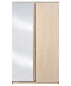 Kolari Maple 2-Door Mirrored Wardrobe