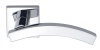 Unbranded Kubus Curved Lever on Square Rose CP Door Handles