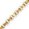 Unbranded Ladies Diamond Cut Tight Linked Oval Belcher Chain Bracelet