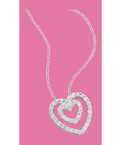 Cubic zirconia.Trace chain length 46cm/18in