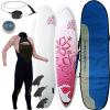 Ladies Summer NSP 7`2 Funboard Surfboard Package