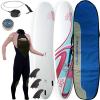 Unbranded Ladies Summer NSP 7`6 Funboard Surfboard Package