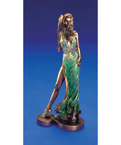 Lady Figurine in Green Dress