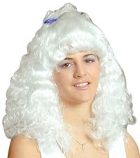 Unbranded Ladys White Wavy Wig