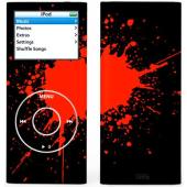 Unbranded Lapjacks Red Splats 1 Skin For Apple iPod Nano
