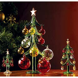 Large Glass Christmas Tree