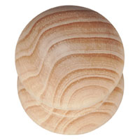 Diameter 44mm x Depth 41mm, Classic design unvarnished pine knob, Perfect for more