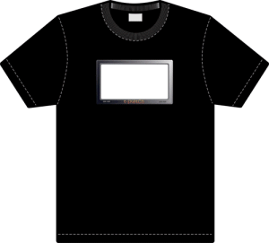 Unbranded Large T-Sketch Light Up Flashing T-Shirt