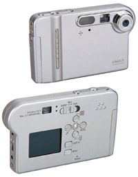 Super Slim 2.0 megapixel (CMOS) camera with MP3 player