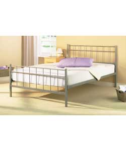 Lattice Double Bedstead with Luxury Firm Mattress