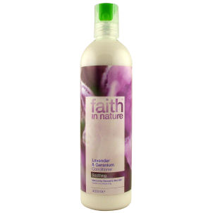 Lavender and geranium conditioner is naturally antiseptic and restorative, helping to balance the se