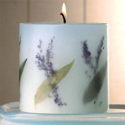 Lavender Botanical Candle