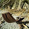 A truly cool leather hammock for those who like to chill in style