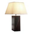 Leather Lamp - square two tone