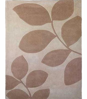 Get in touch with nature with this wonderful leaf design rug. The neutral shades add a natural touch; perfect for complementing a mix of dandeacute;cors to bring a relaxing yet fresh feel to your home. Ideal for wooden floors or carpets. this stylish