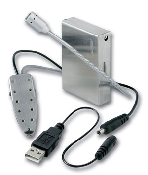 Unbranded LED Lenserand#8482; Accessory - 7652TP - USB / Battery Portable Reading Lamp - Silver - White Beam -