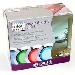 The Micromark ColourMaster Colour Changing LED Kit contains everything you need for fantastic