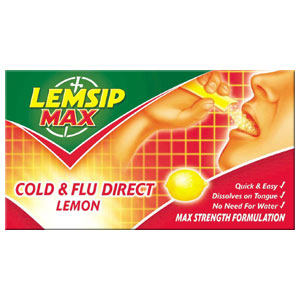 Lemsip Max Cold & Flu Direct Lemon - Size: 10