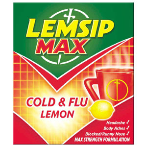 Lemsip Max Cold & Flu Lemon Hot Drink - Size: 10