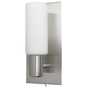 Wall-mounted light with a classic stainless steel
