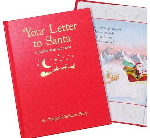 Childrens Personalised Santa Book This rhyming Christmas story is sure to evoke dreams of Santa and his sleigh! With your little ones Name featuring throughout the story, and also in the gorgeously dreamy illustrations, they are sure to be enchanted.