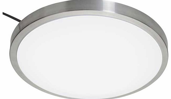 The Lido LED Bath Flush Light is great for bringing a contemporary feel to a room. This light is compatible with a dimmer switch. Size H18. W45. D7cm. Drop 18cm. Diameter 30cm. Suitable for bathroom use. IP rating 20. Requires wiring. Bulbs required 