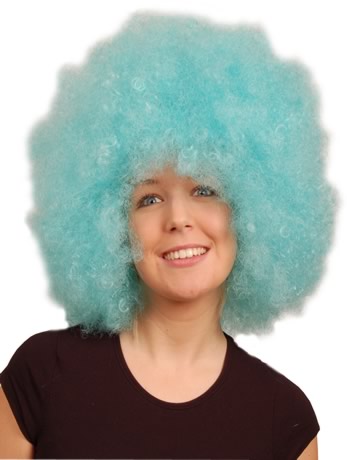 Unbranded Light Blue Afro Wig