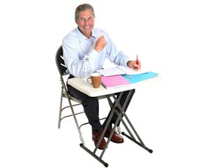 Unbranded Lightweight folding exam desk