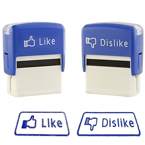 Unbranded Like and Dislike Self Inking Stamps