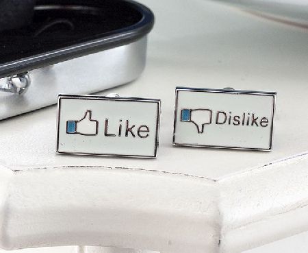 Unbranded Like Dislike Social Media Cufflinks in
