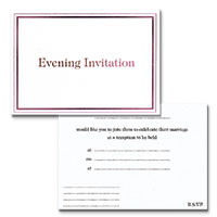 lilac evening invitations