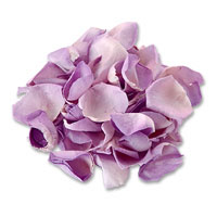 Freeze-dried naturally scented petals. Throw as co