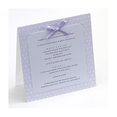 Unbranded Lilac With White Spots - Menu