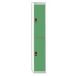 Link 2 Door Locker-Grey With Green Doors