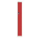 Link Single Door Locker-Grey With Red Door