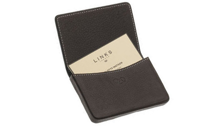 The Densworth leather card case has a slimline design, ideal for a suit pocket or handbag. With the 