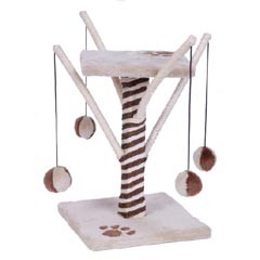 With super strong carpet, quality woven sisal, play balls to keep your cat occupied and a pedestal f
