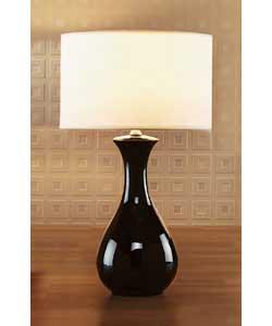 Lisbon Ceramic Black/White Lamp