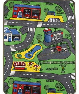 The Living New Roads Rug is a stylish and attractive design. Your child can let their imagination run wild. from high-speed chases to a leisurely drive around the town. This product also features a non-slip backing. making it safe for use in your chi