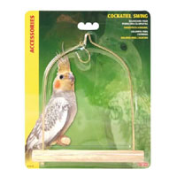 Unbranded Living World Wood Bird Swing Large 14cm