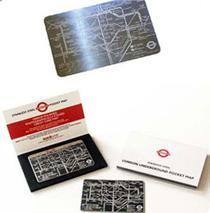 Unbranded London Underground Stainless Pocket Map