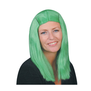 Long green wig