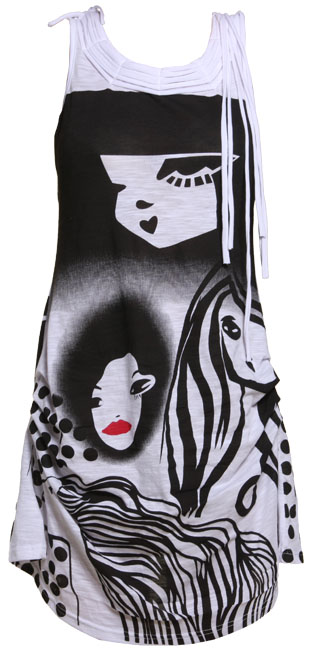 Unbranded Looi print vest dress