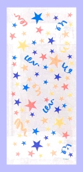 Loot bag - Stars - cellophane with tie- bag of 20