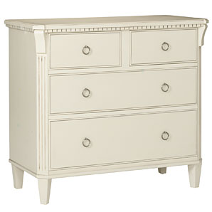 Louisa 4 Drawer Chest- Parchment