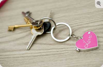 Unbranded Love Heart Locket Key Ring
